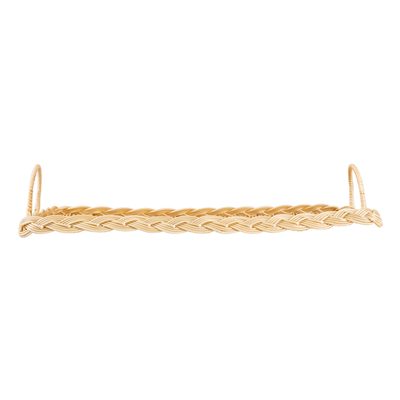 PLATEAU SIMILI OSIER RECTANGUL. FROMAGE   52,5x30x3 CM NATUREL PP (1 UNITÉ) – Image 2
