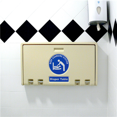 TABLE CHANGER COUCHES ENFANTS HORIZONTAL 88,9x50,8 CM IVOIRE HDPE (1 UNITÉ) – Image 2