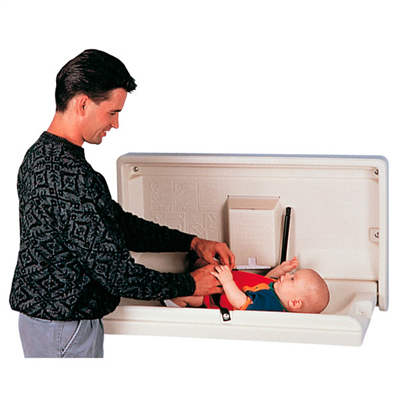 TABLE CHANGER COUCHES ENFANTS HORIZONTAL 88,9x50,8 CM IVOIRE HDPE (1 UNITÉ)