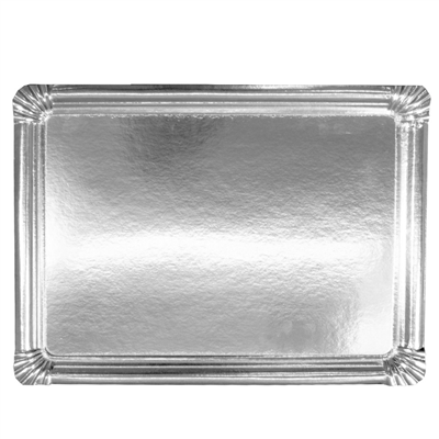 PLATEAUX  600 G/M2 34x45,5 CM ARGENTE CARTON (90 UNITÉ) – Image 3