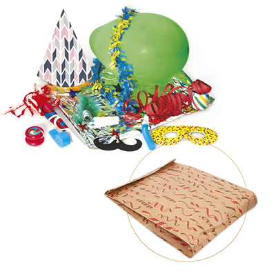 COTILLON EN SACHETS PAPIER 'ECO SAINT TROPEZ'  26+8x35 CM ASSORTI (1 UNITÉ)