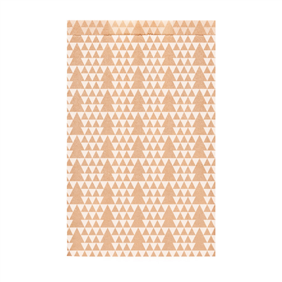 SACHETS PLATS SAPINS  60 G/M2 19+8x35 CM KRAFT VERGÉ (250 UNITÉ)