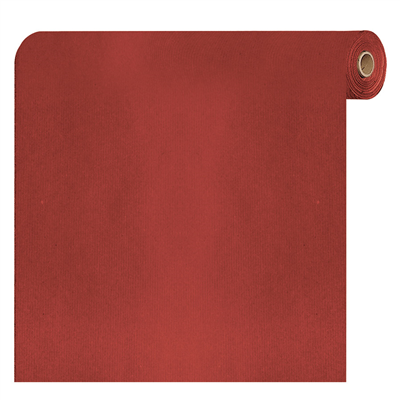 PAPIER CADEAU COULEUR UNIE  60 G/M2 0,70x100 M ROUGE KRAFT VERGÉ (1 UNITÉ) – Image 4