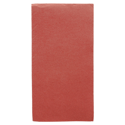 SERVIETTES ECOLABEL P. 1/8 'DOUBLE POINT' 18 G/M2 40x40 CM BORDEAUX OUATE (1300 UNITÉ)