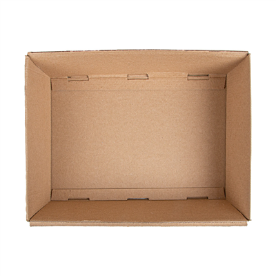CORBEILLES 'THEPACK' 565 G/M2 29x21x9 CM NATUREL CARTON ONDULÉ MICROCANAL (30 UNITÉ) – Image 3