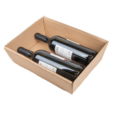 CORBEILLES 'THEPACK' 565 G/M2 29x21x9 CM NATUREL CARTON ONDULÉ MICROCANAL (30 UNITÉ) – Image 4