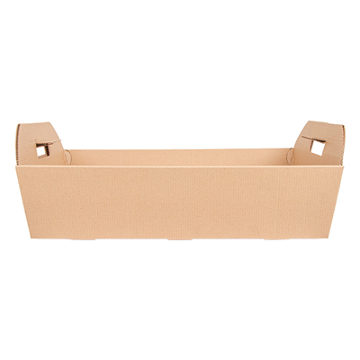 CORBEILLES 'THEPACK' 565 G/M2 40x30x12 CM NATUREL CARTON ONDULÉ MICROCANAL (30 UNITÉ) – Image 2