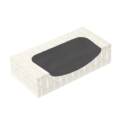 RÉCIPIENTS SUSHI+FÊNETRE 'THEPACK KINTSU' 230 + 15 PE G/M2 + OPP 19,7x9x4,5 CM BLANC/NOIRE CARTON ONDULÉ NANO-MICRO (400 UNITÉ)