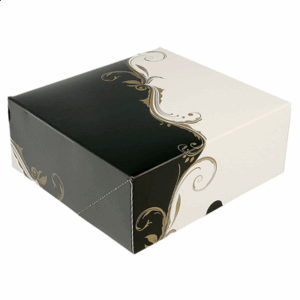 BOÎTES PATISSERIES SANS FENÊTRE 'THEPACK CLASSIC' 250 G/M2 21x21x7,5 CM BLANC CARTON ONDULÉ NANO-MICRO (200 UNITÉ)