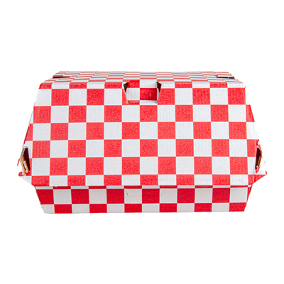 BOÎTES HAMBURGER 'THEPACK FITIPALDI' 190 G/M2 14,7x14x7 CM ROUGE/NATUREL CARTON NANO-MICRO (500 UNITÉ) – Image 2
