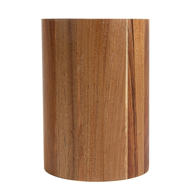 RÉCIPIENT ROND POUR COUVERTS  Ø11,5x16 CM NATUREL BOIS (1 UNITÉ) – Image 2
