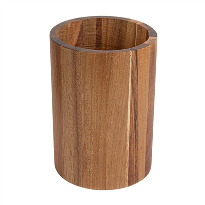 RÉCIPIENT ROND POUR COUVERTS  Ø11,5x16 CM NATUREL BOIS (1 UNITÉ)