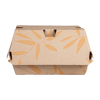 BOÎTES HAMBURGER 'THEPACK FEEL GREEN' 220 G/M2 14,7x14x7 CM NATUREL CARTON NANO-MICRO (500 UNITÉ) – Image 3