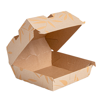 BOÎTES HAMBURGER 'THEPACK FEEL GREEN' 220 G/M2 14,7x14x7 CM NATUREL CARTON NANO-MICRO (500 UNITÉ) – Image 4
