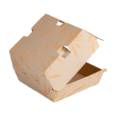 BOÎTES HAMBURGER 'THEPACK FEEL GREEN' 220 G/M2 14,7x14x7 CM NATUREL CARTON NANO-MICRO (500 UNITÉ) – Image 5