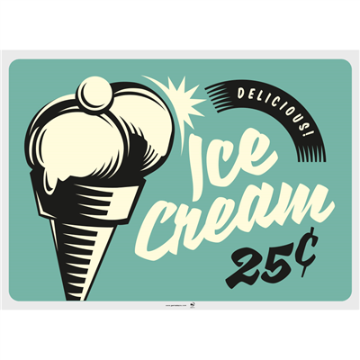 SETS DE TABLE 'VINTAGE - ICE CREAM & SWEETS'  70 G/M2 31x43 CM QUADRICHROMIE CELLULOSE (2000 UNITÉ) – Image 3