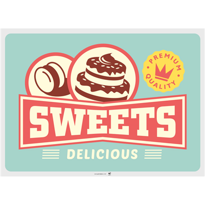 SETS DE TABLE 'VINTAGE - ICE CREAM & SWEETS'  70 G/M2 31x43 CM QUADRICHROMIE CELLULOSE (2000 UNITÉ) – Image 5