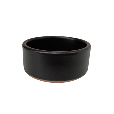 RÉCIPIENTS EN FAÏENCE 75 ML Ø 7,5x2,9 CM NOIR CERAMIQUE (30 UNITÉ)