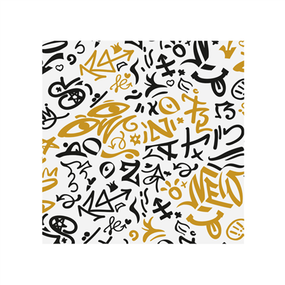 PAPIER INGRAISSABLES BASKET PFAS FREE 'GRAFFITI' 35 G/M2 31x31 CM BLANC PARCH.INGRAISSABLE (1000 UNITÉ)