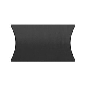 BOÎTES OREILLER 'THEPACK'  240 G/M2 11,5x8,5x3 CM NOIR CARTON ONDULÉ NANO-MICRO (500 UNITÉ)