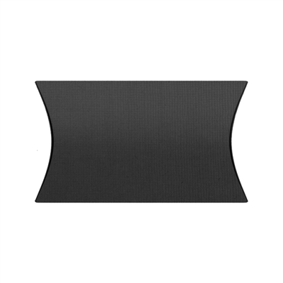 BOÎTES OREILLER 'THEPACK'  240 G/M2 11,5x8,5x3 CM NOIR CARTON ONDULÉ NANO-MICRO (500 UNITÉ)