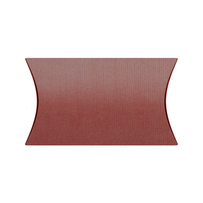 BOÎTES OREILLER 'THEPACK'  240 G/M2 11,5x8,5x3 CM BORDEAUX CARTON ONDULÉ NANO-MICRO (500 UNITÉ)