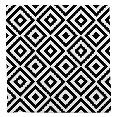 SERVIETTES 'LIKE LINEN - VERTEX' 70 G/M2 40x40 CM BLANC/NOIRE SPUNLACE (600 UNITÉ)