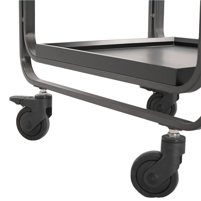 CHARIOT À LIQUEURS 'ARROW'  96x50x83 CM NOIR MAT INOX (1 UNITÉ) – Image 5