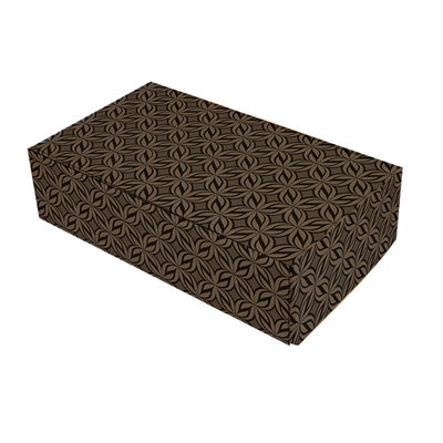 COFFRETS 2 BOUTEILLES 'THEPACK BLOOM' 565 G/M2 34x18,5x9 CM NATUREL CARTON ONDULÉ MICROCANAL (50 UNITÉ)