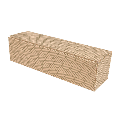 COFFRETS 1 BOUTEILLE 'THEPACK ÉCLAT' 565 G/M2 34x9,5x9 CM NATUREL CARTON ONDULÉ MICROCANAL (50 UNITÉ)