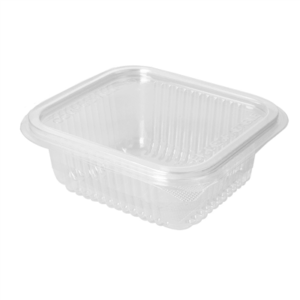 CONTENANTS AVEC CHARNIÈRE  250 ML 12,6x11,7x4,3 CM TRANSPARENT (700 UNITÉ)