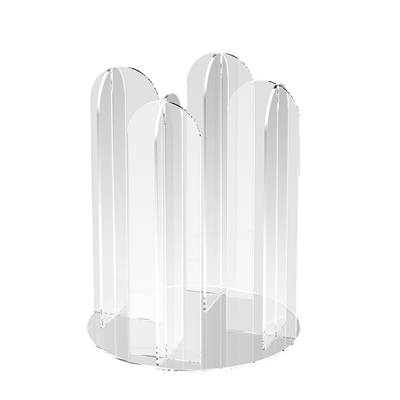 DISTRIBUTEUR DE POTS DE GLACE (Ø10,8 CM)  Ø28,9x36 CM TRANSPARENT ACRYLIQUE (1 UNITÉ)