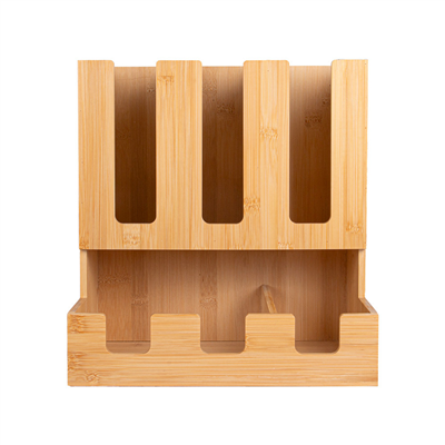 PORTE-VERRES  34,5x23,3x36,8 CM NATUREL BAMBOU (1 UNITÉ) – Image 2
