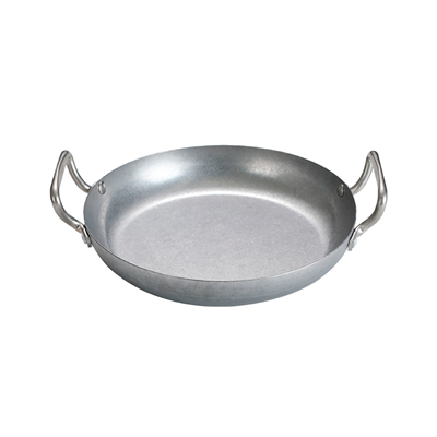 POÊLE À PAELLA DE SERVICE AVEC POIGNÉES 'ARTINOX'  Ø 22x4 CM ARGENTE INOX (6 UNITÉ)