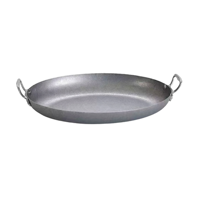 POÊLE OVALE 'ARTINOX'  29,5x21x4 CM ARGENTE INOX (1 UNITÉ)