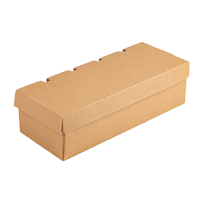 BOÎTES "PANINI" AUTOCONSTRUISIBLES 'THEPACK' 220 G/M2 24x10x7 CM NATUREL CARTON ONDULÉ NANO-MICRO (400 UNITÉ)