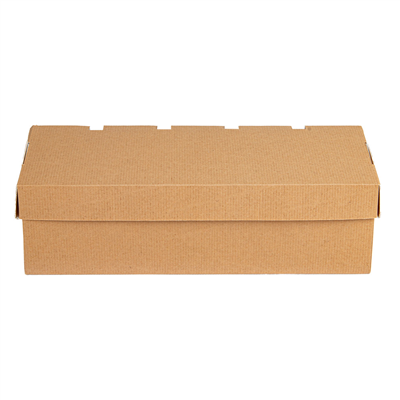 BOÎTES "PANINI" AUTOCONSTRUISIBLES 'THEPACK' 220 G/M2 24x10x7 CM NATUREL CARTON ONDULÉ NANO-MICRO (400 UNITÉ) – Image 5