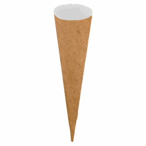 CÔNES GLACES   Ø 3,75x15 CM NATUREL PAPIER (2000 UNITÉ)