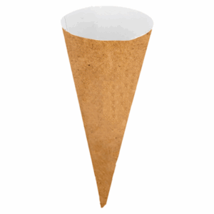 CÔNES GLACES   Ø 4,1x10,4 CM NATUREL PAPIER (2000 UNITÉ)
