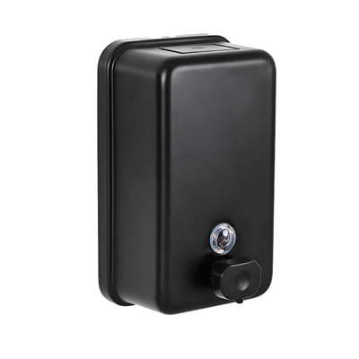 DISTRIBUTEUR DE SAVON  1200 ML 12,2x7,2x20,2 CM NOIR MAT INOX (1 UNITÉ)