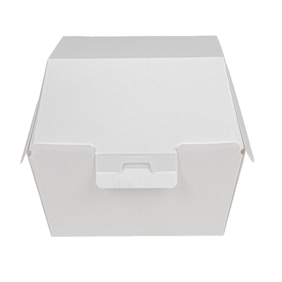 BOÎTES HAMBURGER 'THEPACK'  230 G/M2 14,4x13,6x11,5 CM (XL TALLER) BLANC CARTON ONDULÉ NANO-MICRO (500 UNITÉ) – Image 2