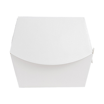 BOÎTES HAMBURGER 'THEPACK'  230 G/M2 14,4x13,6x11,5 CM (XL TALLER) BLANC CARTON ONDULÉ NANO-MICRO (500 UNITÉ) – Image 3