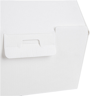 BOÎTES HAMBURGER 'THEPACK'  230 G/M2 14,4x13,6x11,5 CM (XL TALLER) BLANC CARTON ONDULÉ NANO-MICRO (500 UNITÉ) – Image 6