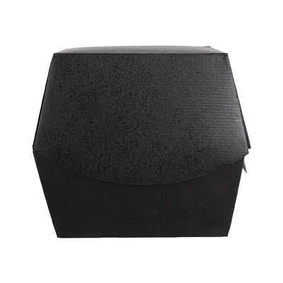 BOÎTES HAMBURGER 'THEPACK'  230 G/M2 14,4x13,6x11,5 CM (XL TALLER) NOIR CARTON ONDULÉ NANO-MICRO (500 UNITÉ) – Image 3
