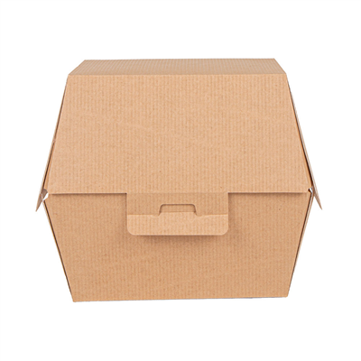 BOÎTES HAMBURGER 'THEPACK'  220 G/M2 14,4x13,6x11,5 CM (XL TALLER) NATUREL CARTON ONDULÉ NANO-MICRO (500 UNITÉ) – Image 2
