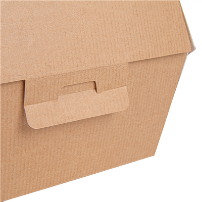 BOÎTES HAMBURGER 'THEPACK'  220 G/M2 14,4x13,6x11,5 CM (XL TALLER) NATUREL CARTON ONDULÉ NANO-MICRO (500 UNITÉ) – Image 6
