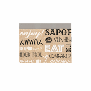 SACHETS ANTI-GRAISSE POUR FRITURES 'PAROLE' 40+20 G/M2 12+5x9 CM MARRON KRAFT + ALUMINIUM (500 UNITÉ)