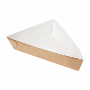 BARQUETTES TRIANGULAIRES 'THEPACK' 245 G/M2 23x23x4 CM NATUREL CARTON ONDULÉ MICROCANAL (900 UNITÉ)