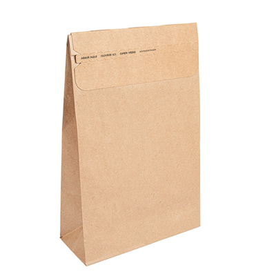 FERMETURE DE SÉCURITÉ SACS SOS  48 G/M2 19,5x15 CM NATUREL CARTON (2000 UNITÉ) – Image 2