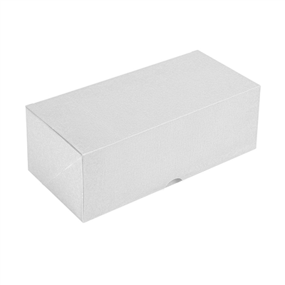 BOÎTES PATISSERIES SANS FENÊTRE 'THEPACK' 250 G/M2 30x11,5x10,5 CM BLANC CARTON ONDULÉ NANO-MICRO (100 UNITÉ)